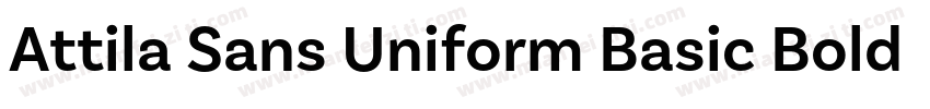 Attila Sans Uniform Basic Bold字体转换